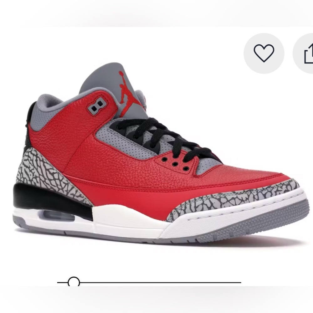 Jordan Men’s Red, Gray, Black Retro Basketball Sneakers